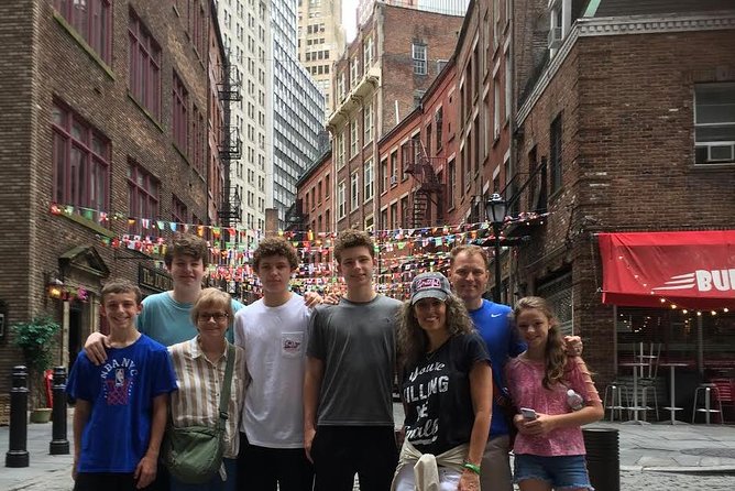 Private September 11 Memorial, Downtown Wall Street Tour - Stone Street and the colonial-to-modern bridge