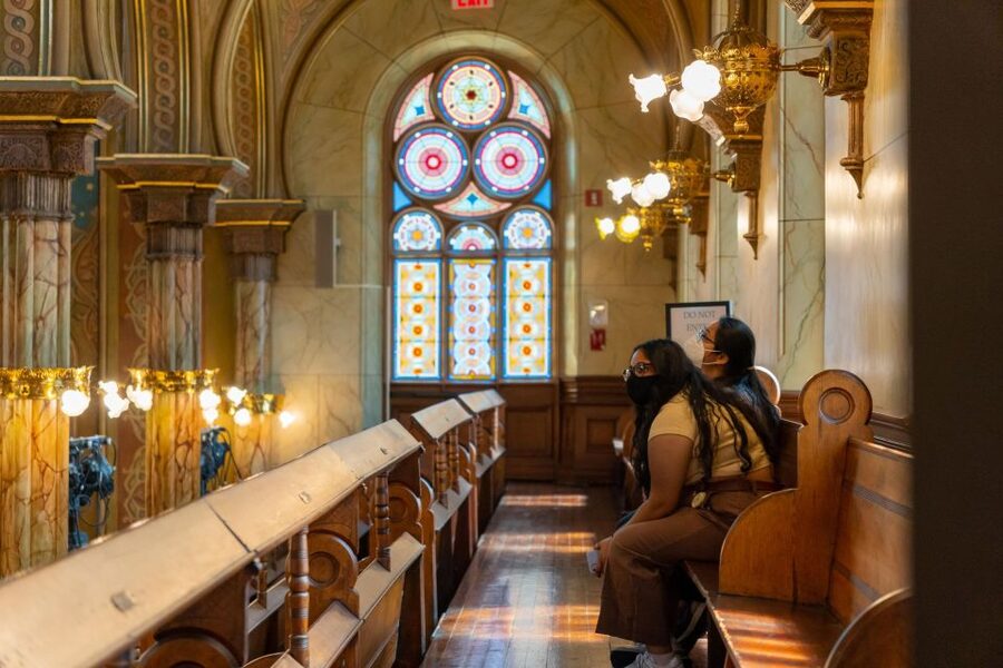 Self-Guided Tour of the Museum at Eldridge Street - Entering the Eldridge Street Synagogue, Lower East Side in one building