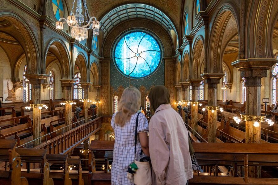 Self-Guided Tour of the Museum at Eldridge Street - Moorish Revival details and the 60 stained glass windows