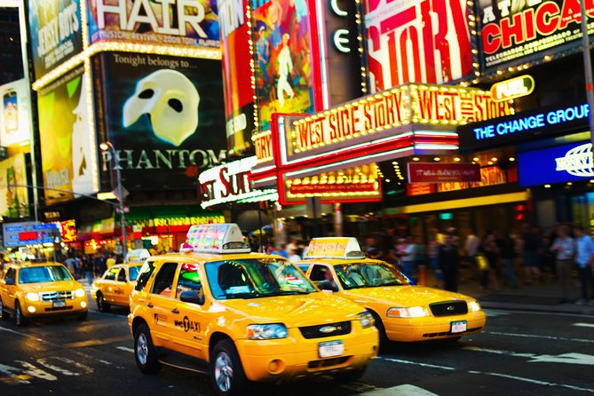 Small-Group Broadway Theater District and Times Square Walking Tour - Meet at the Majestic, finish at the Gershwin: route in plain English