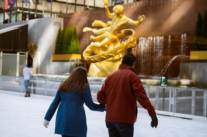 The Rink at Rockefeller Center Ice Skating Ticket - Rentals, lockers, and the beginner-friendly setup