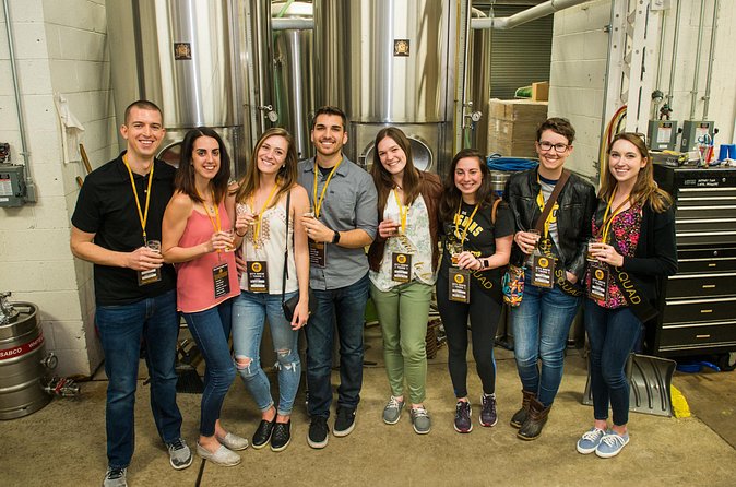 Underground Brooklyn Walking Brewery Tour - Stop 2 at Five Boroughs Brewing in Sunset Park: Backstage access and a big taproom